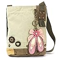 CHALA Patch Cross-Body Women Handbag, Canvas Messenger Bag - Ballerina Sand