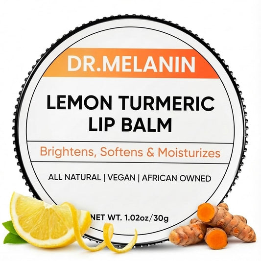 Dr. Melanin Lemon Turmeric Lip Balm for Dark Lips - Dermatologist-Founded Natural Moisturizer, Brightens & Evens Lip Tone, Best for Smokers, Dry Beauty and Personal Care Dr. Melanin