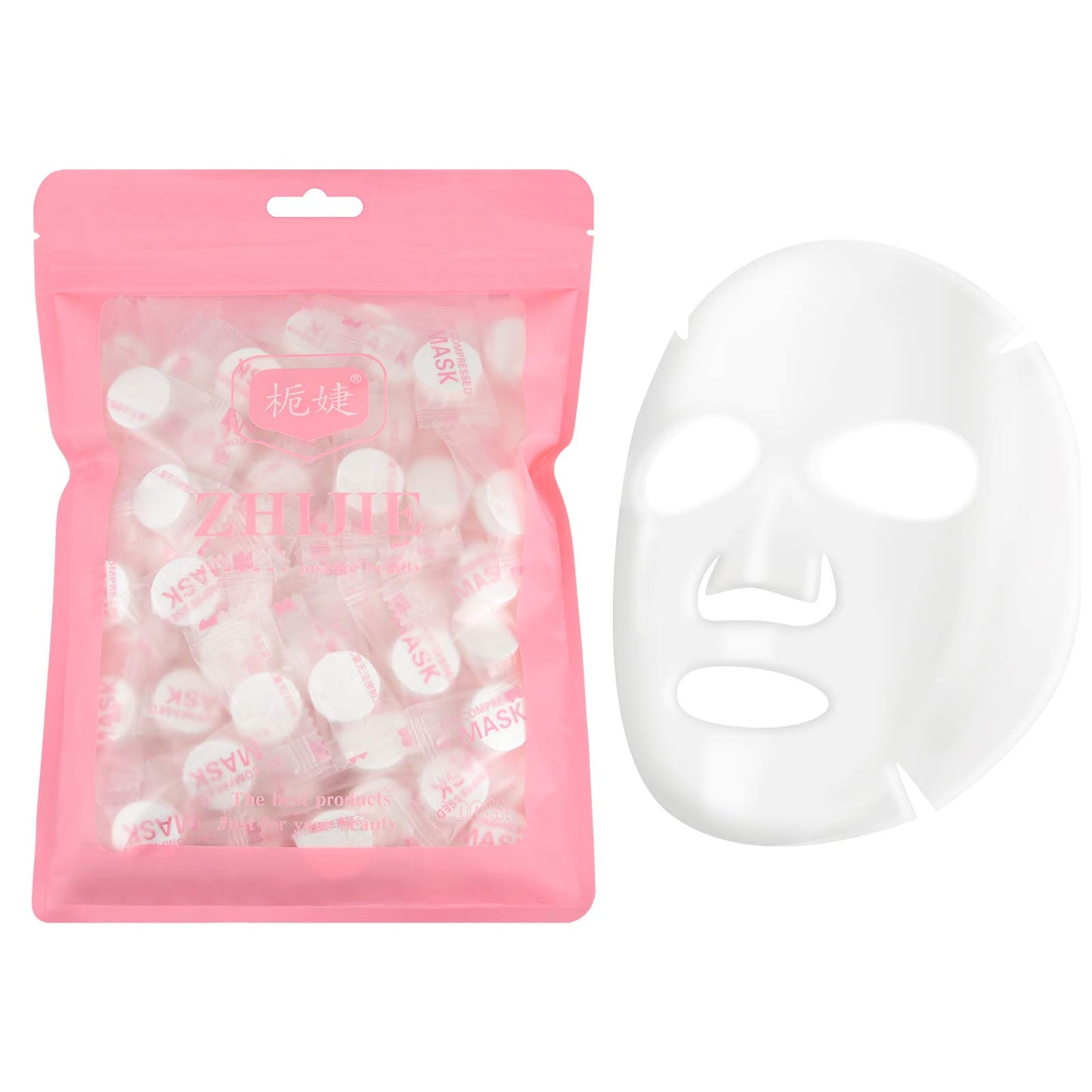 NC 100 pcs Compressed Facial Mask Sheet Skin Care DIY Compressed Disposable Facial Masks Skin Care Face Sheet Facial Paper Natural Cotton Wrapped