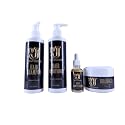 Djavodor Hair Care Set, Shampoo 250ML, Conditioner 250ML, Braid Gel, Hair Growth Serum, 4 Piece Collection