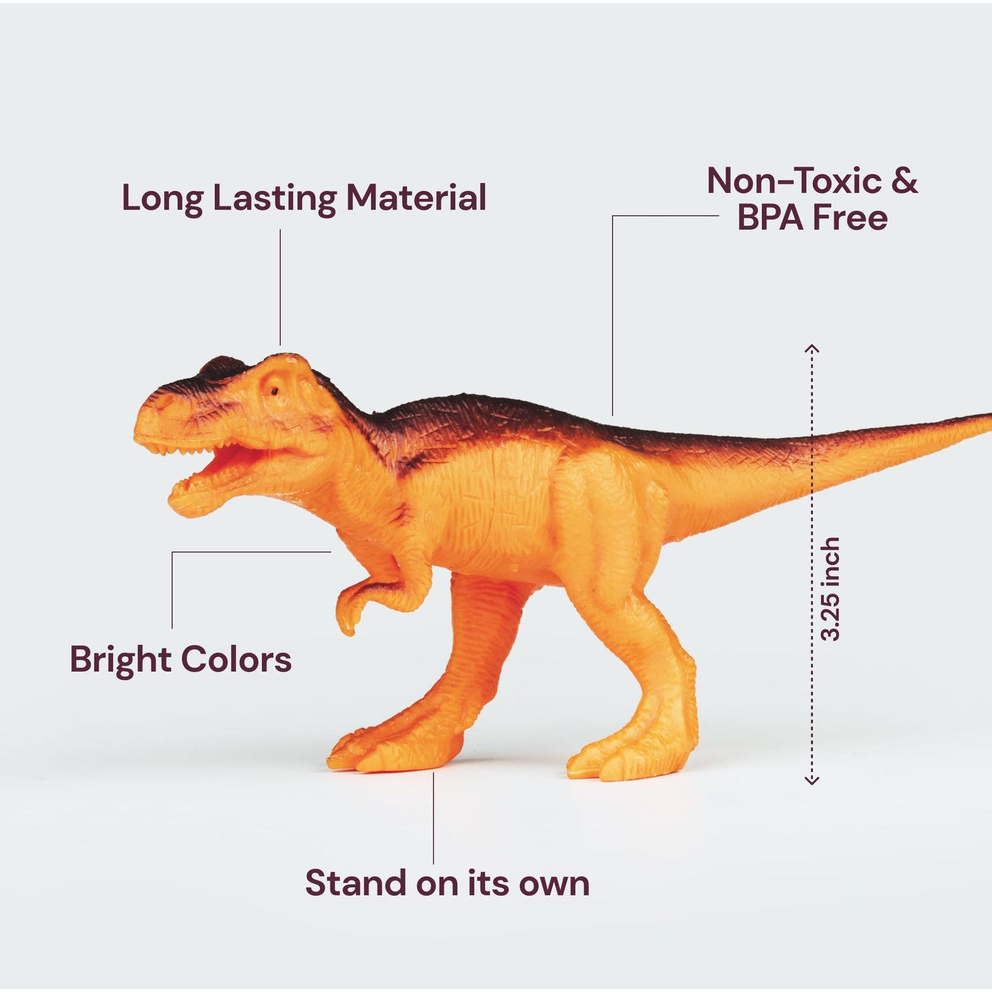 PLAYVIBE Dinosaur Toys for Kids – 12 Realistic Dino Figures with Metal Storage Box & Soft Spinosaurus, Toddler Toys for Boys & Girls Ages 3-7