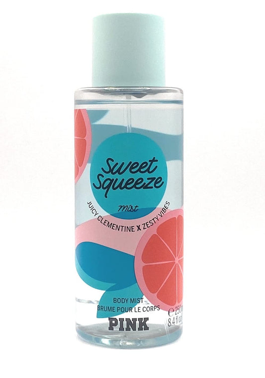 Victoria's Secret Pink Squeet Squeeze Scented Body Mist Juicy Clementine x Zesty Vibes 8.4 Ounce Spray