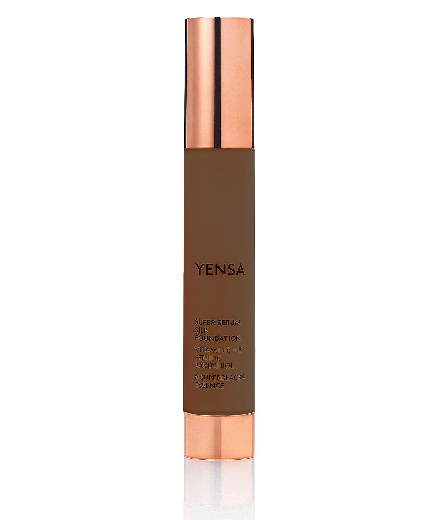 YENSA Serum Foundation Makeup - Super Silk Full Coverage Foundation Enriched with Peptides, Vitamin C & Ferulic Acid to Help Reduce Fine Lines