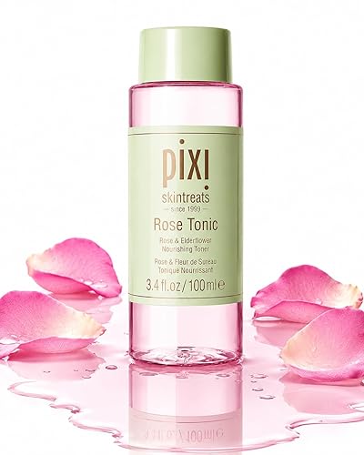 Pixi Rose Tonic Rose Hydrosol Toner Hydrates Skin, Minimize Redness, Rehydrates and Replenishes, 100mL/ 3.4 fl oz