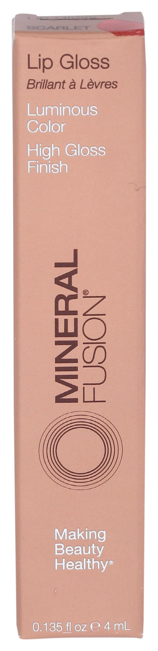 Mineral Fusion Lip Gloss, Scarlet, 0.135 Ounce Beauty & Personal Care Mineral Fusion