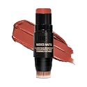 Nudestix Nudies Bronze All Over Matte Bronzing Stick - 3-in-1 Cream Bronzer for Cheeks, Eyes & Lips with Built-In Brush | Natural Contour & Sun-Kissed