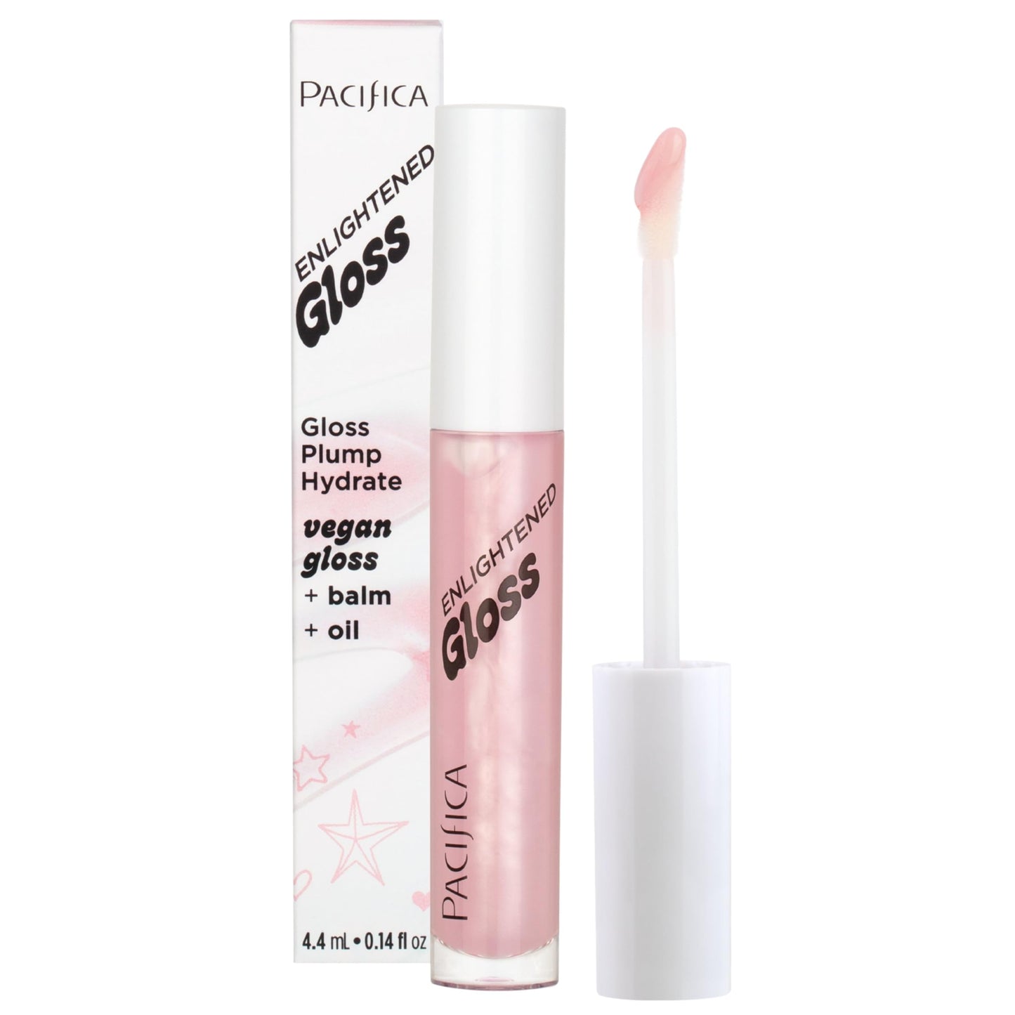 Pacifica Plumping Lip Gloss - Berry Juice Flavored No-Sting Lip Plumper for Fuller, Hydrated Lips, Non-Sticky Volumizing Shine with Shea & Jojoba