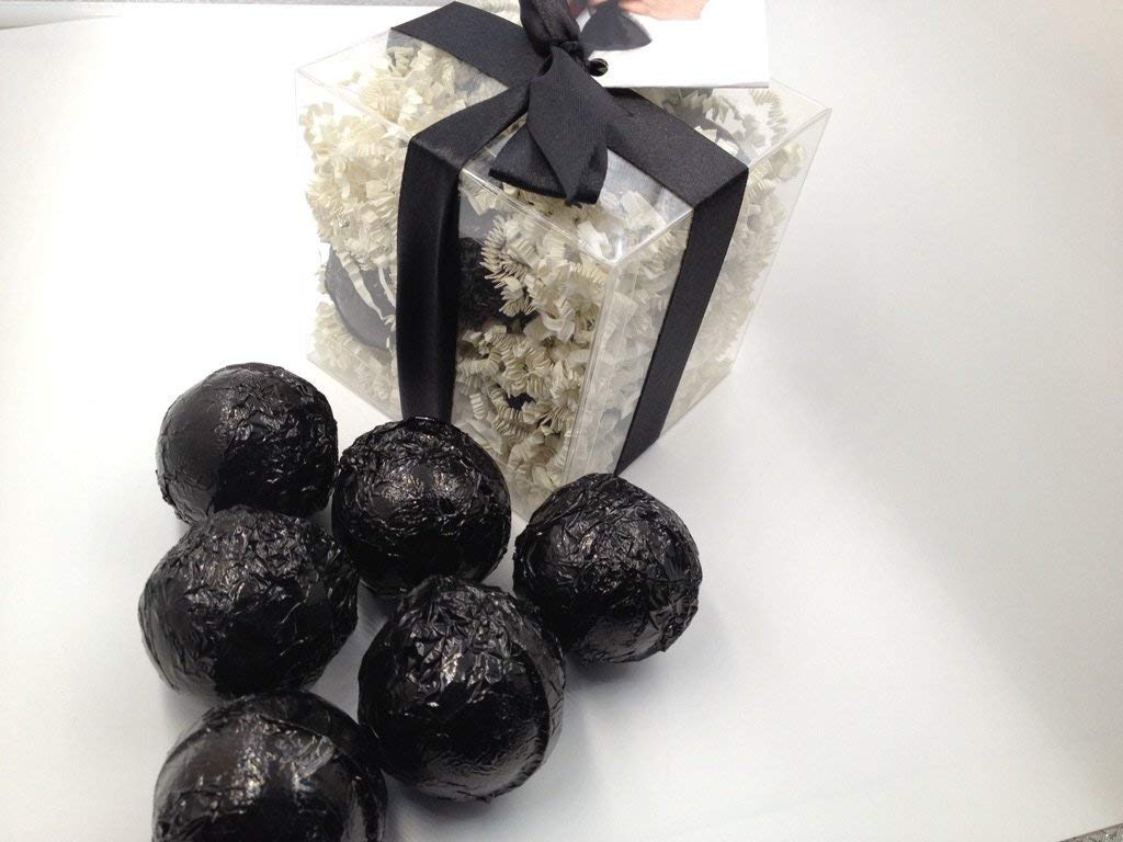 Spa Pure BLACKTIE Bath Bombs: GIFT SET with 6 Bath Bomb Fizzies with Shea, Mango & Cocoa Butter, Ultra Moisturizing (14 Oz) Great for Dry Skin, All…
