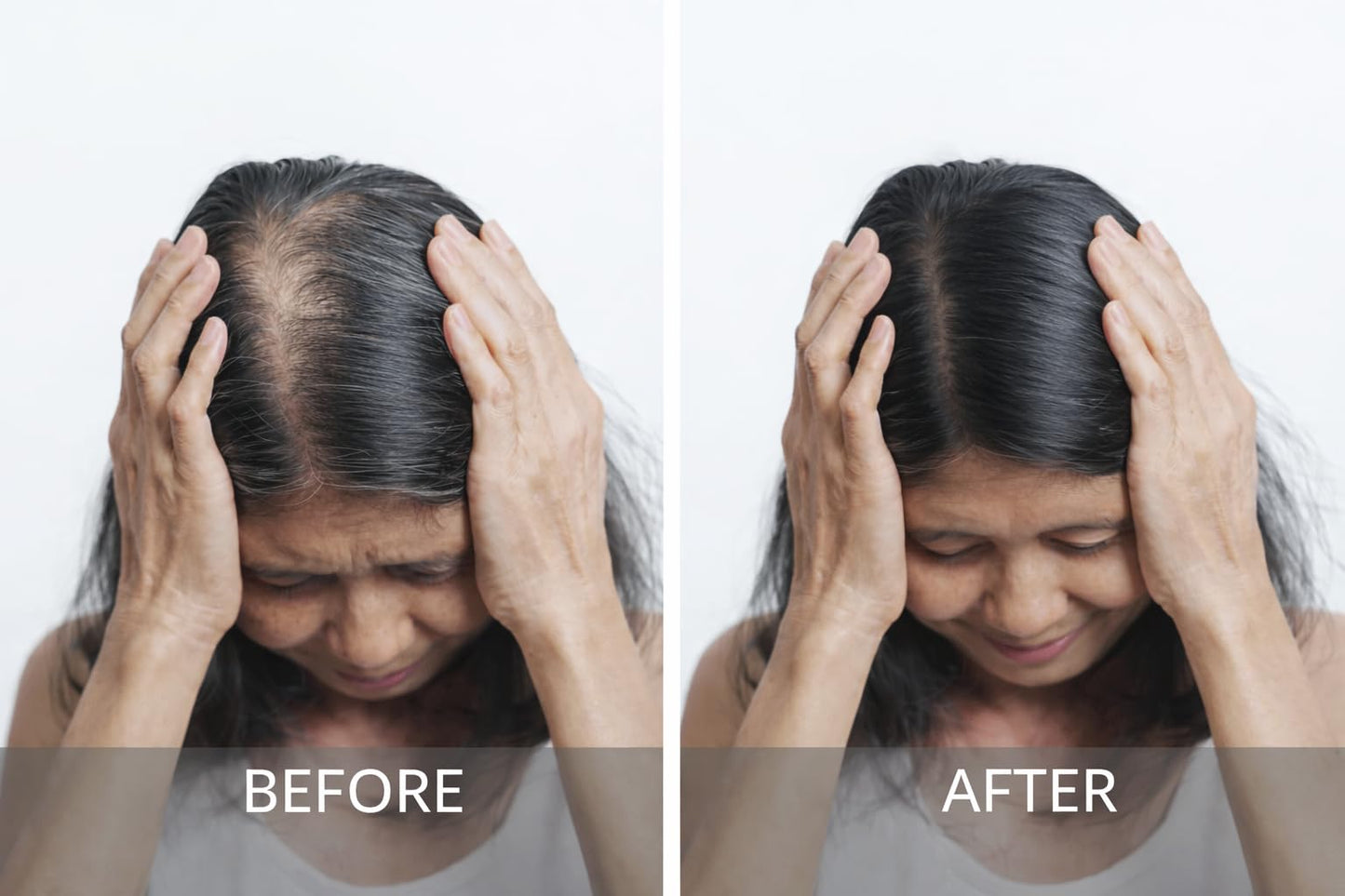 diCesare NEW! 2-n-1 Thicken Natural Hair Builder Dark Brown Custom Formulation Covers Thinning Areas and Attaches to Existing Hair Appearing Thicker