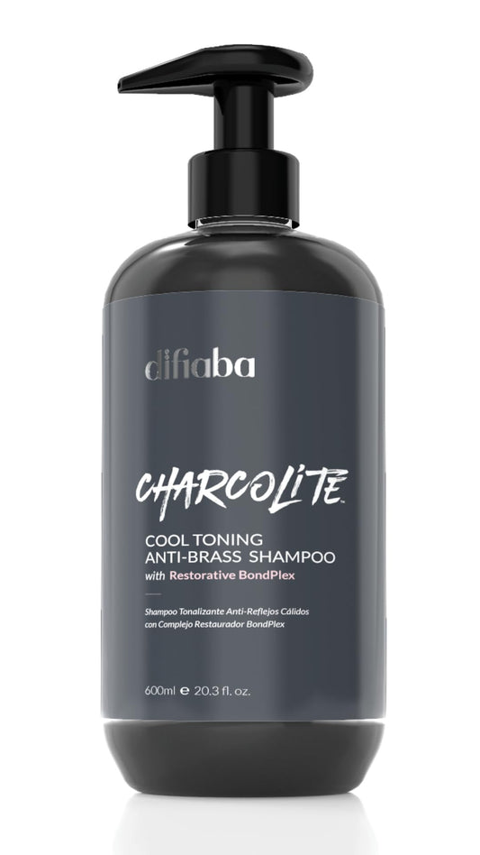 Charcolite Cool Toning Shampoo 20.3oz | Natural Anti-Yellow Shampoo with Activated Charcoal & Graphite | For Blonde, Bleached, Grey or Platinum Hair |