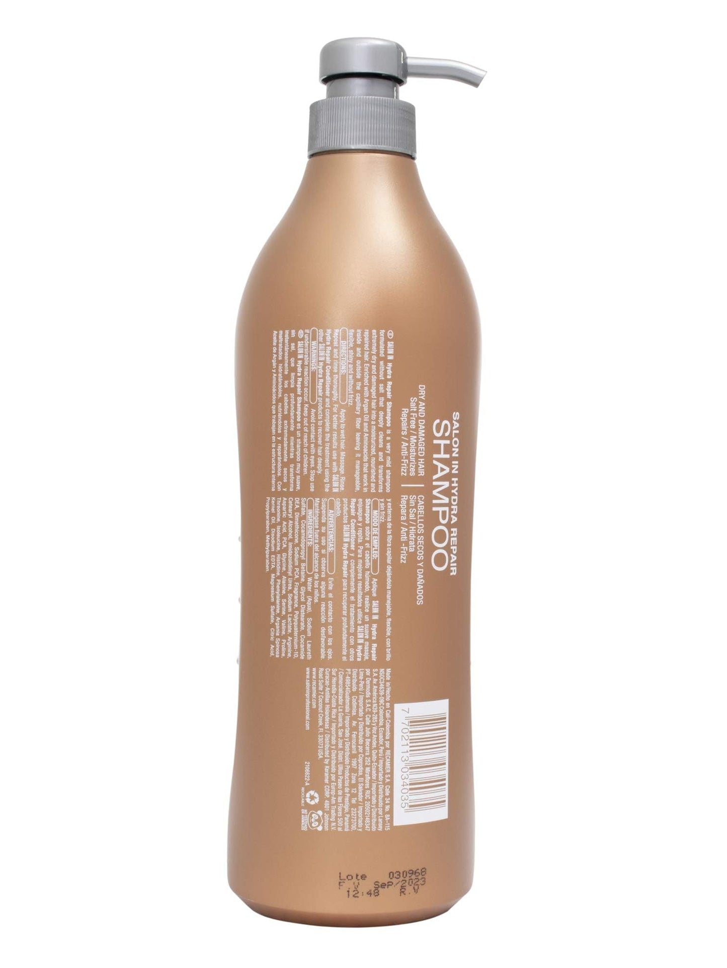 Recamier Professional Salon In +Pro Hydra Repair Hair 3 pack kit - Shampoo 33.8oz + Conditioner 33.8oz + Deep Treatment Mask 10.58oz