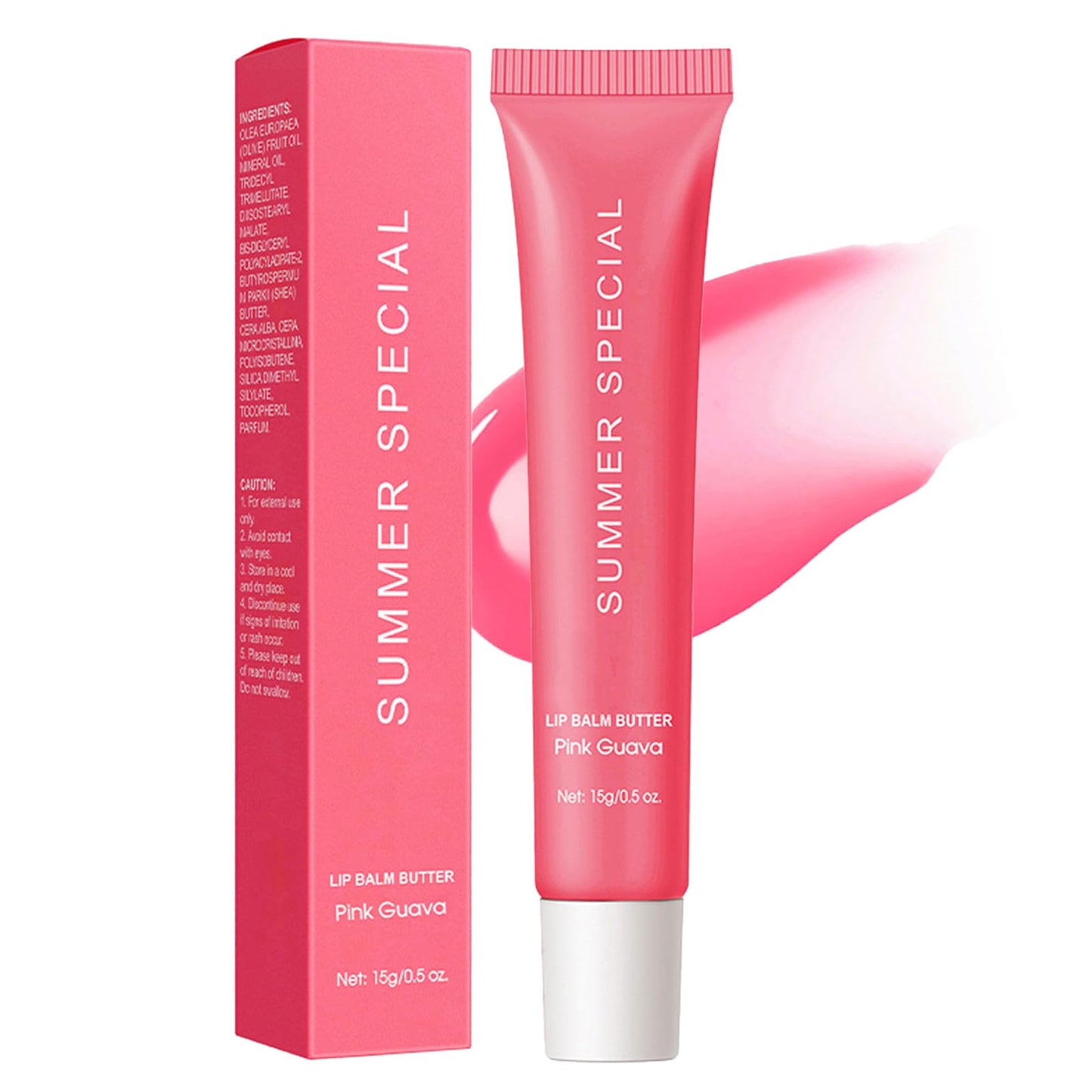 Summer Special Lip Butter Nourishing Hydration Lip Gloss with Shea Butter & Olive Oil Soothes Dry Lips and Lip Care Lip Balm with Natural Tint & Gloss Beauty and Personal Care Eudivine