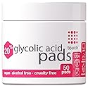 TOUCH 20% Glycolic Acid Pads Exfoliating And Resurfacing AHA Peel Face Wipes - Great for Dullness, Pores, Scars, Fine Wrinkles, Uneven Skin Tone