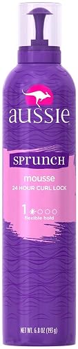 Aussie Sprunch Hair Mousse Plus Leave-In Conditioner, 6.8 oz