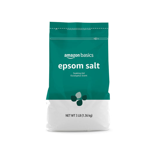 Amazon Basics Epsom Salt Soaking Aid, Eucalyptus Scented, 3 Pound Beauty and Personal Care Amazon Basics