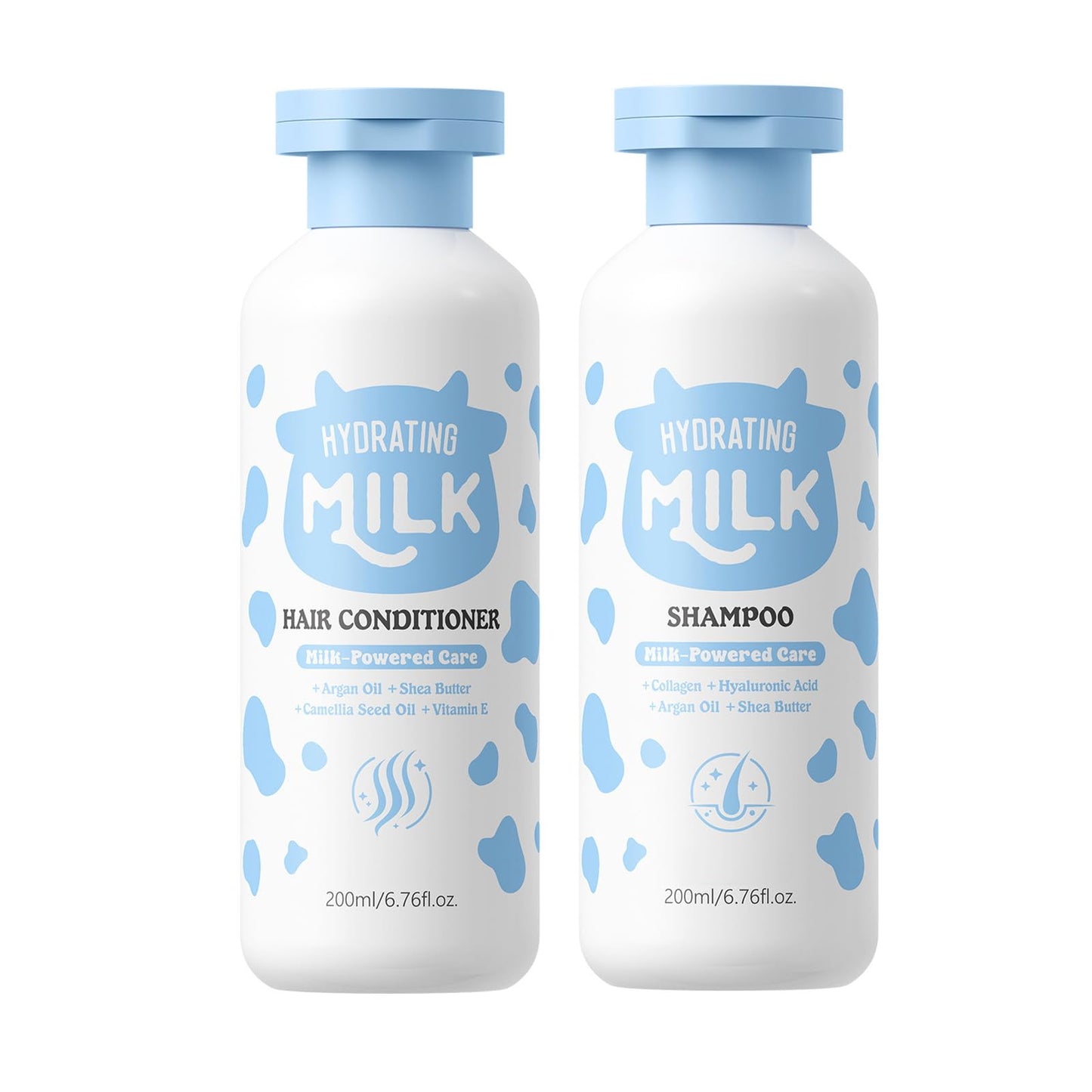 Nourishing Milk Shampoo Conditioner Set, Cleans, Removes Dandruff, Thickening, Plumps and Softens, Everyday Nourishing Formulas, for Dry, Itchy Scalp