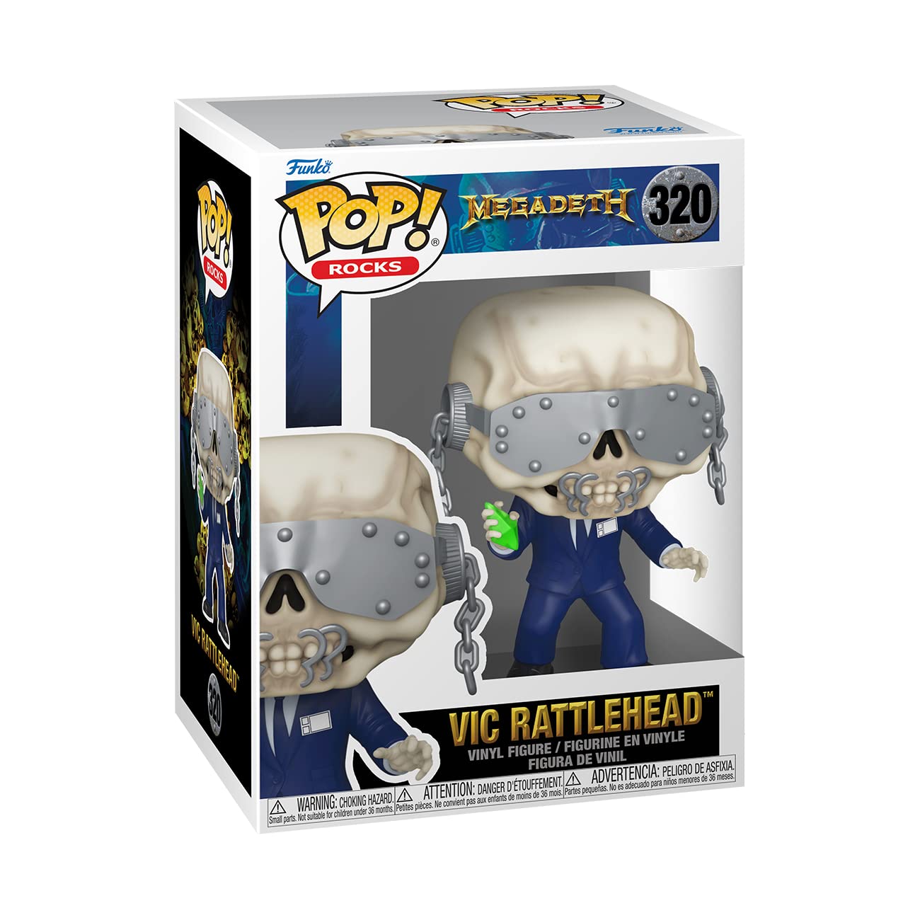 Funko POP! Rocks: Megadeath - Vic Rattlehead - Collectable Vinyl Figure - Gift Idea - Official Merchandise - for Kids & Adults - Music Fans - Model…
