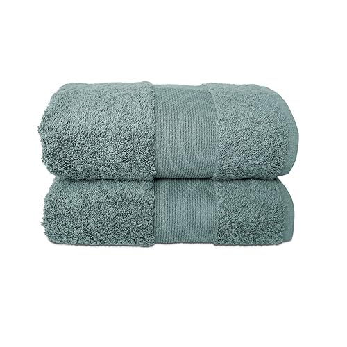 Hencely Luxury Hand Towel - Set of 2 (16x28 Inches) - Soft Turkish Cotton, Absorbent, Quick-Drying Face, Body, Kitchen, and Bathroom Towel (Hand…