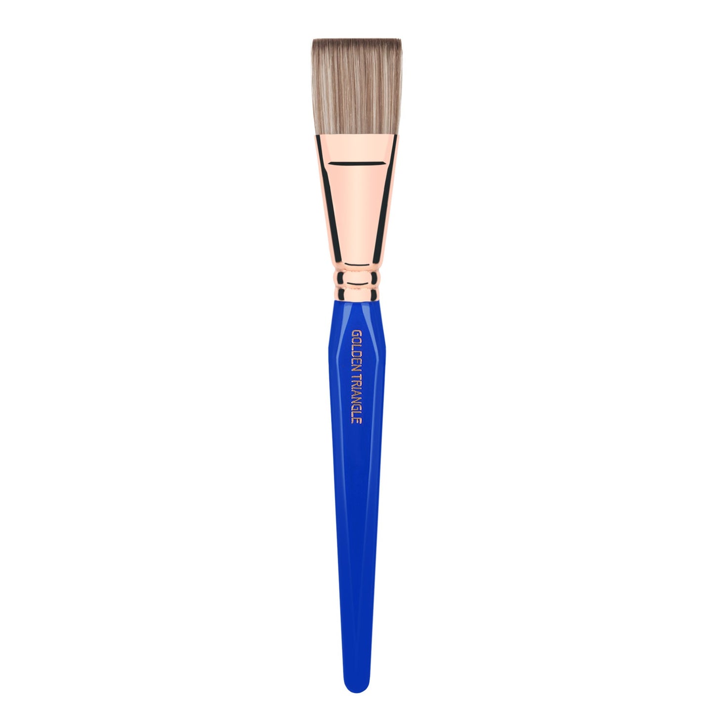 Bdellium Tools Professional Makeup Brush - Golden Triangle 365 Square Mask - With All Vegan and Soft Synthetic Fibers, For Applying Face Masks (Blue