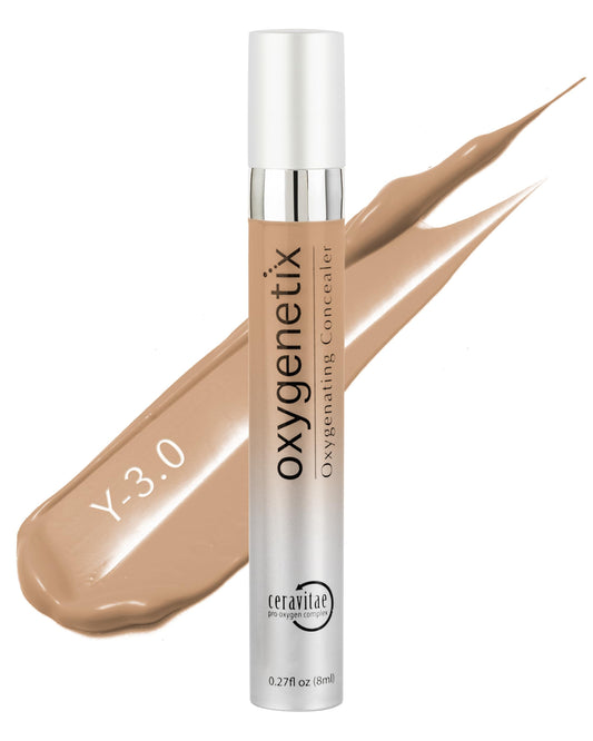 Oxygenetix Oxygenating Concealer - Y-3.0 | Full Coverage for Dark Circles, Face & Body | Lightweight, Sweat-Resistant Formula
