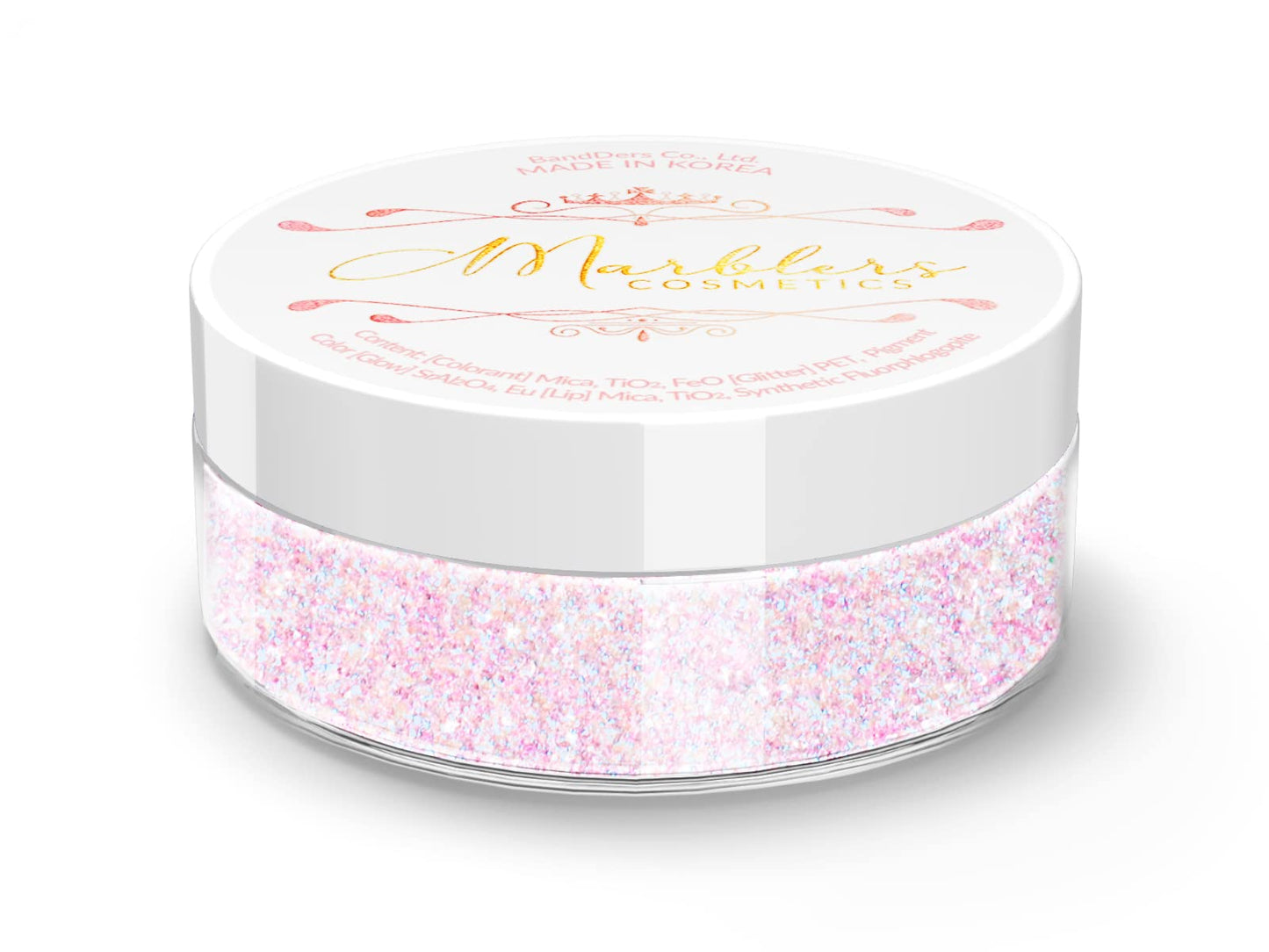 MARBLERS Glitter Mica Powder [Tinkerbell] 0.14oz (4g) | Glitter Mica | Highly Pigmented | Non-Toxic, Vegan, Cruelty-Free | Eyeshadow, Body Butter