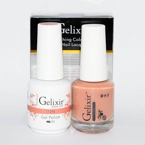 Gelixir Matching Color Gel & Nail Lacquer - 124 Beauty & Personal Care Gelixir