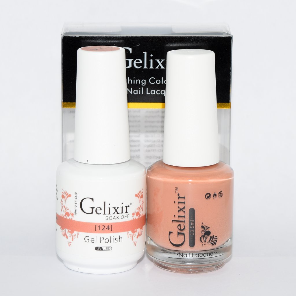 Gelixir Matching Color Gel & Nail Lacquer - 124 Beauty & Personal Care Gelixir