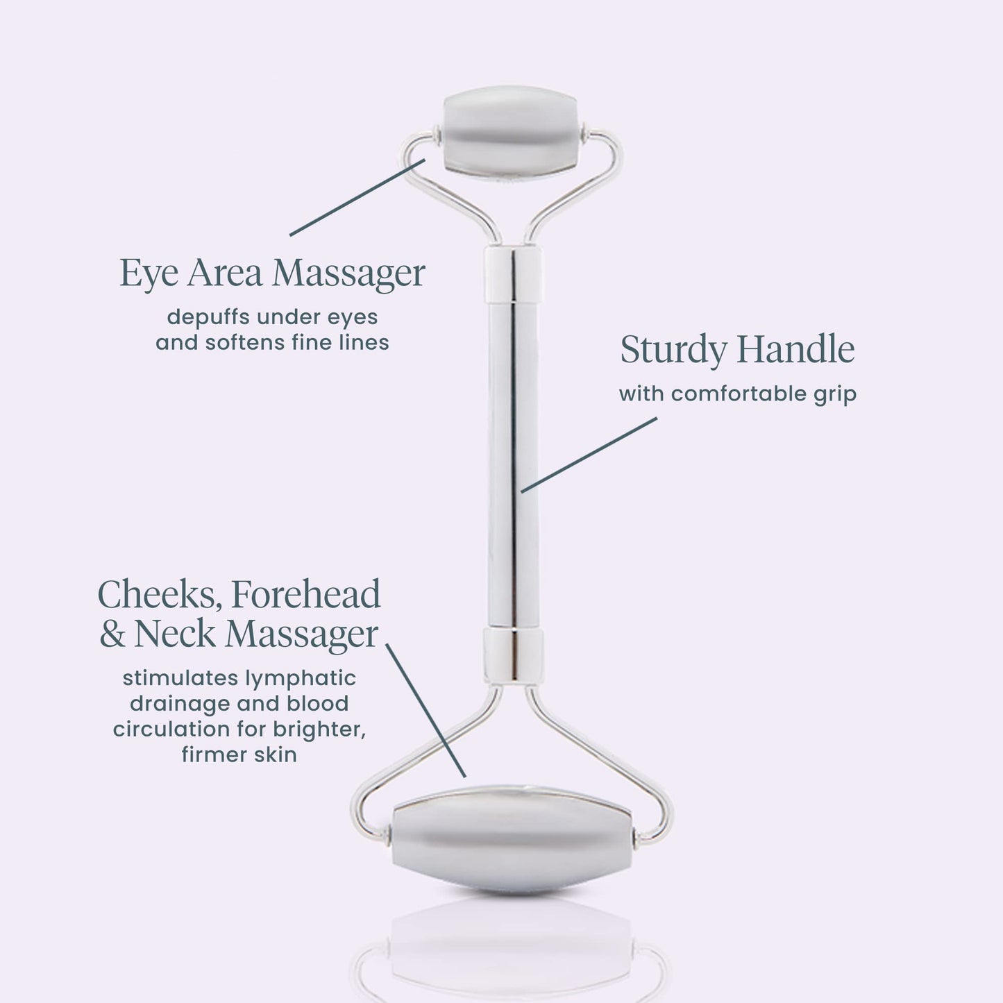 Wonderskin Liquid Gym Facial Roller, Stainless Steel Face Roller Massager for Puffy Eyes and Dark Circles, Face Sculpting Tool