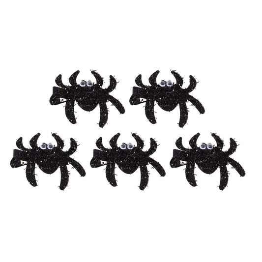 Lurrose Halloween Spider Hair Clips Set of 5 Vintage Bobby Pins for Women Kids Hair Accessories Durable Horror Barrettes for Costume Parties Everyday
