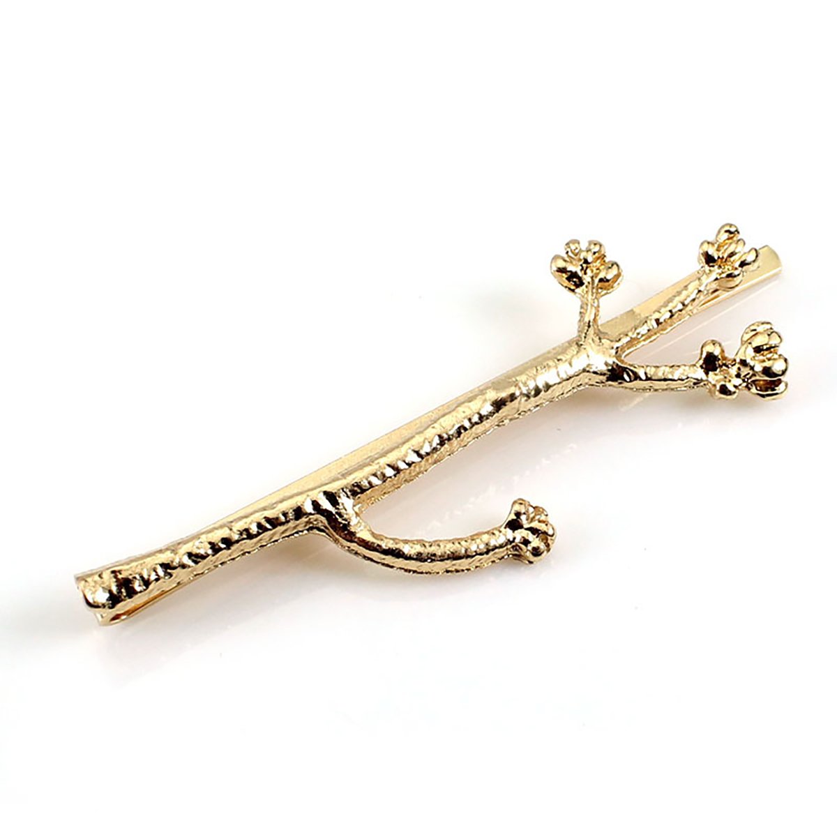 Set of 3 Vintage Tree Branch Hair Clip Barrette Women Lady Hair Pin Head Dress DIY Hair Accessories (Gold)