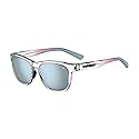 Tifosi Swank Sunglasses (Avant Clear/Smoke Bright Blue Mirror Lenses)