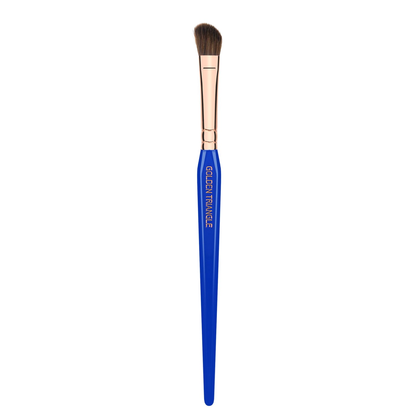 Bdellium Tools Professional Makeup Brush - Golden Triangle 766 Angled Shadow - With All Vegan and Soft Synthetic Fibers, For Applying Eyeshadow (Blue