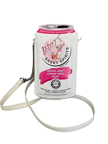 Betsey Johnson Limited Edition XO Spritz Girls Just Want To Have Fun Multi Colored Sparkling Can Of Spritzer With A Hint Of Glam Faux Leather…