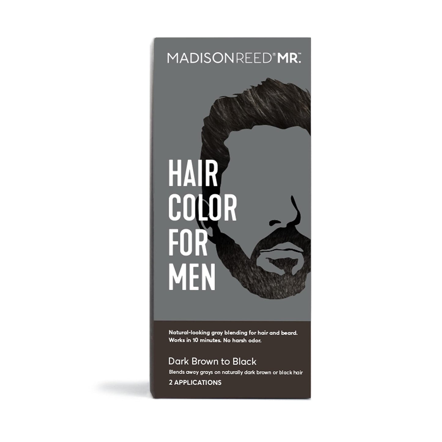 Madison Reed Mr. Hair Color for Men, Dark Brown to Black Demi-Permanent Hair Dye, Reduces Grays in 15 Minutes For Hair & Beard, Nourishing