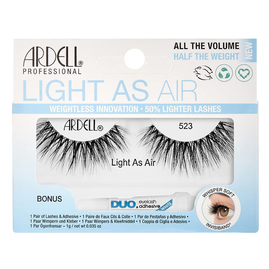 ARDELL Light As Air 523, plus a Bonus DUO Adhesive, 1g Clear