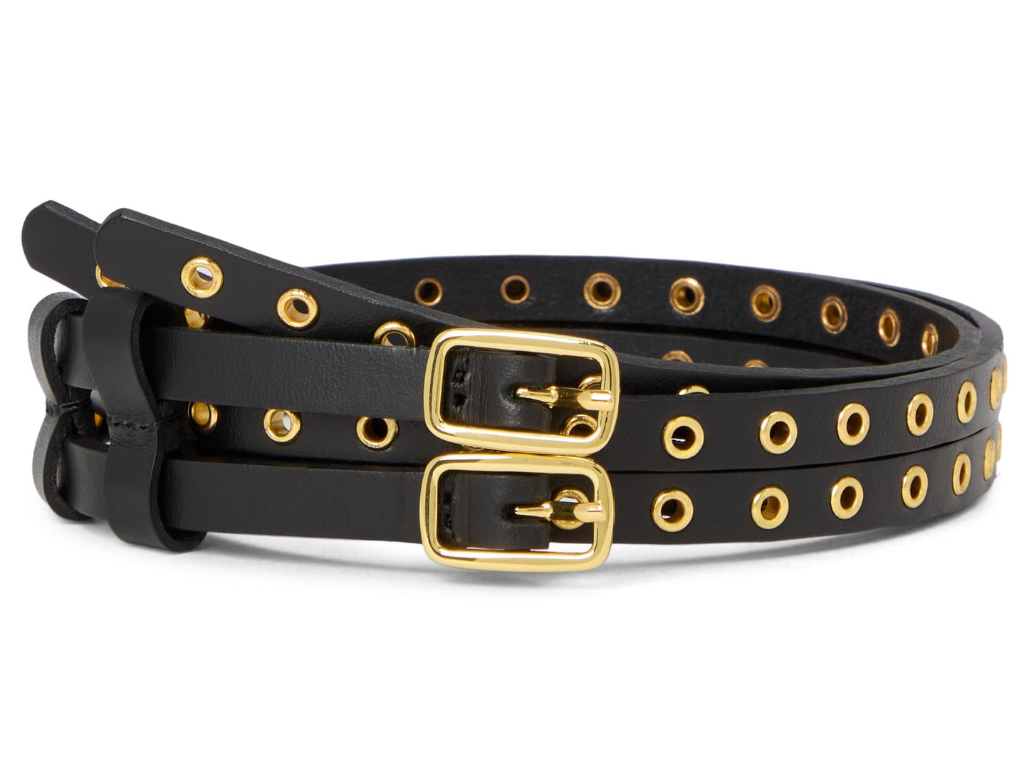 Madewell Women's Grommet Belt, True Black, Medium