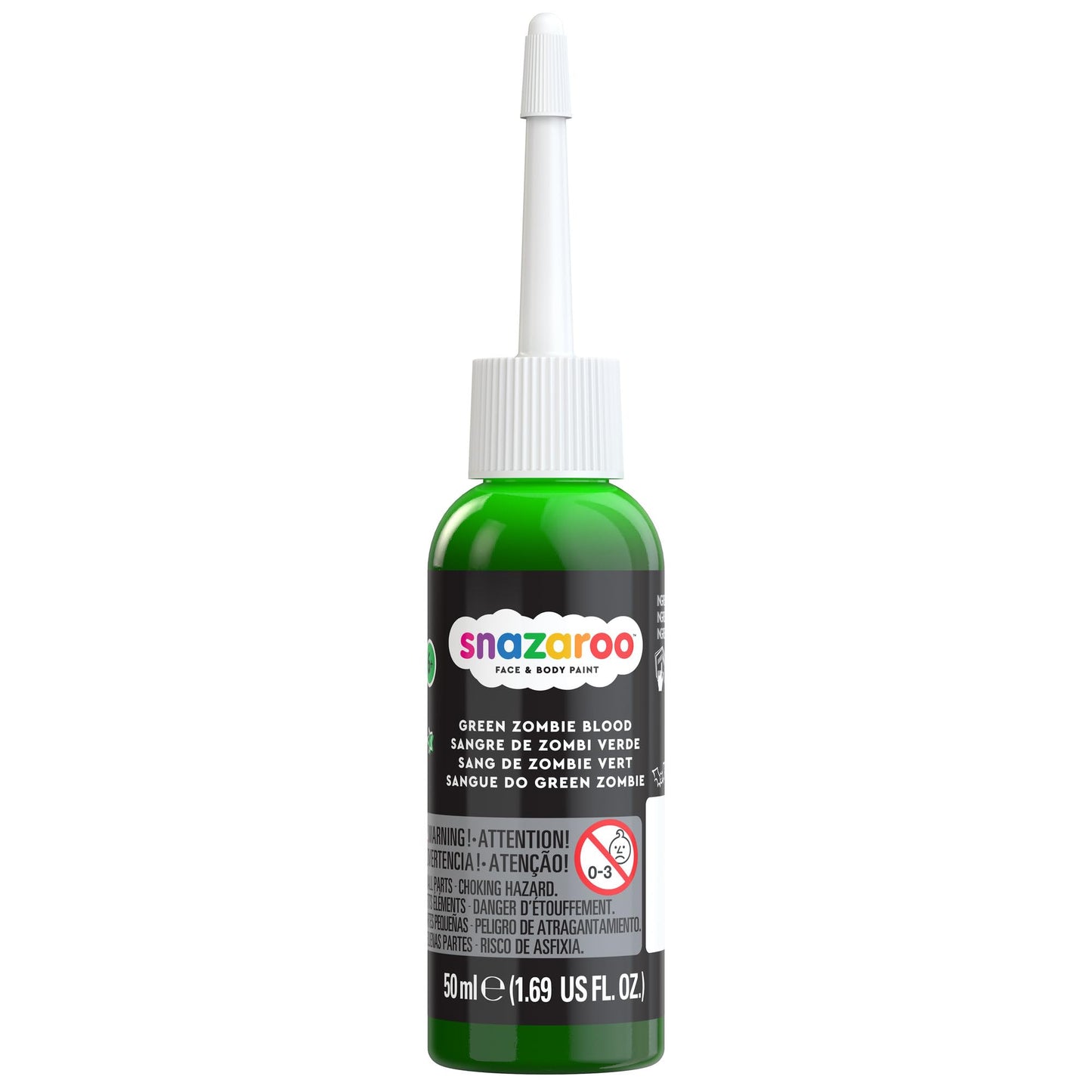 Snazaroo Green Zombie Gel, 50ml Squeeze Bottle