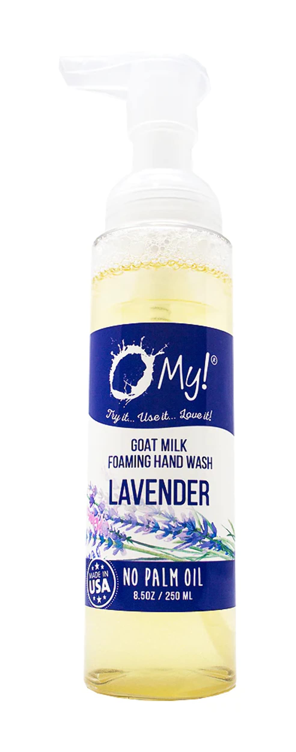 O My! Goat Milk Foaming Hand Wash | Rich, Creamy Foam | Made with Farm-Fresh Goat Milk | Free of Parabens & More | Handcrafted in USA