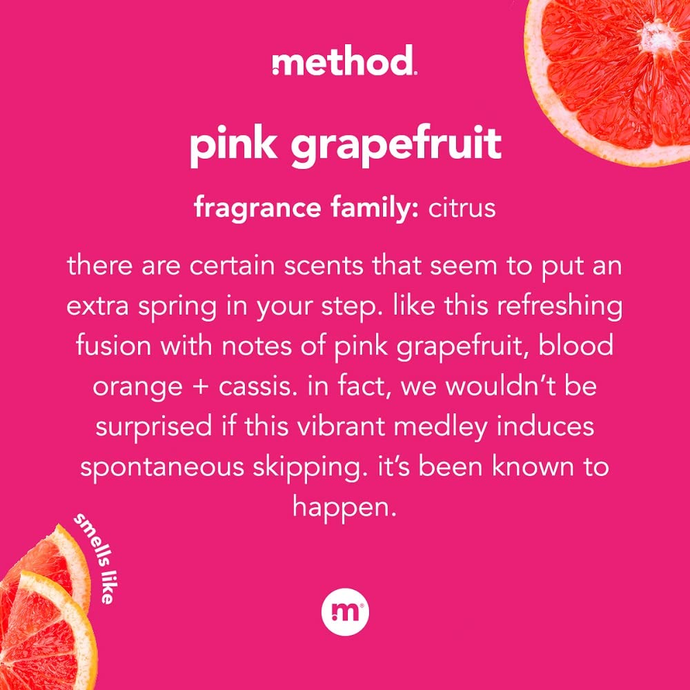 Method Foaming Hand Soap, Pink Grapefruit, 10 Fl Oz (Pack of 1)