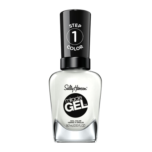 Sally Hansen Miracle Gel, Get Mod, Long Lasting, Gel-Like Formula, No UV Lamp Needed, Semi Opaque, Shiny White Nail Polish Beauty & Personal Care Sally Hansen