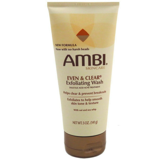 Ambi Even & Clear Exfoliating Wash 5 oz(Pack of 2) Beauty & Personal Care Ambi