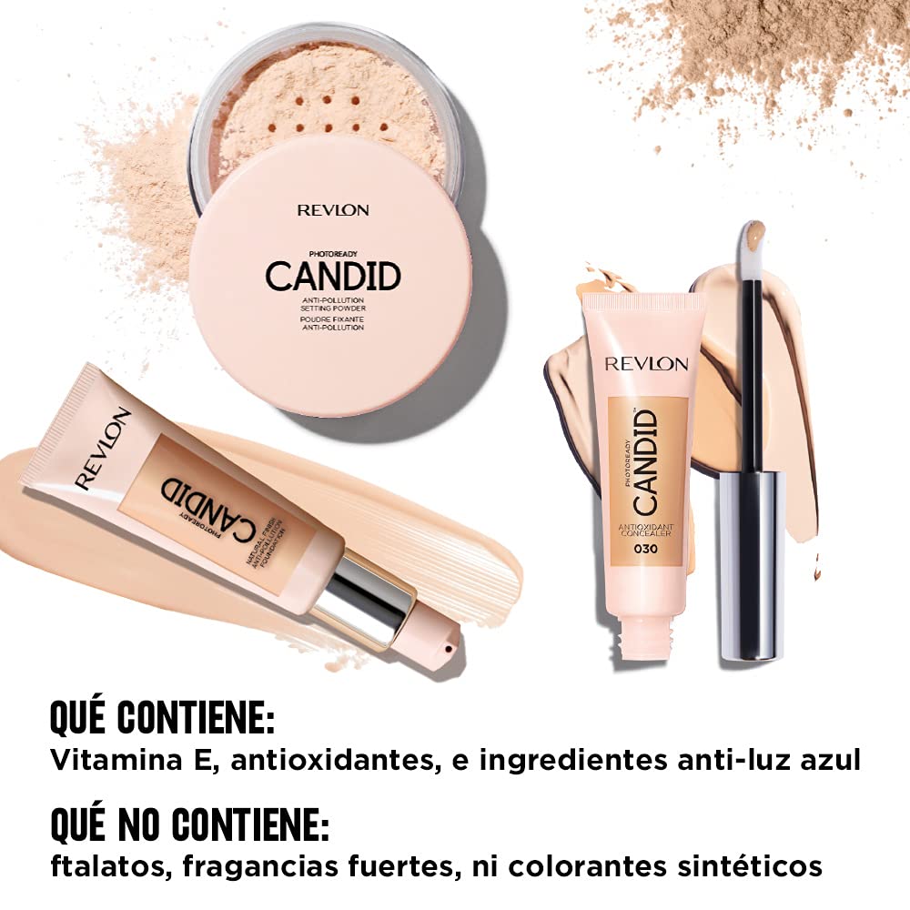 Revlon PhotoReady Candid Setting Powder, with Anti-Pollution, Antioxidant Ingredients, without Parabens, Pthalates and Fragrances; Shade 002 .34 Fluid