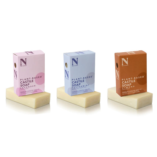 Dr. Natural Castile Bar Soap Set - Multipurpose Soap Bar with Anti-Acne Properties - For Face, Body, Hair - Sensitive Skin Body Wash with Peppermint Beauty & Personal Care Dr. Natural