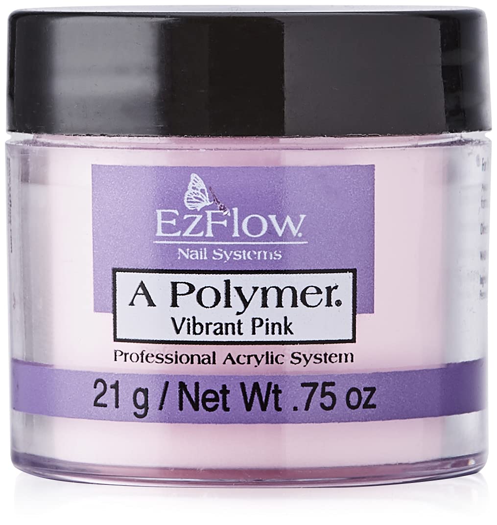 EZ Flow A Polymer Vibrant Pink False Nails, 0.75 Ounce Beauty & Personal Care EzFlow