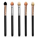 UorPoto Eyeshadow Applicators Sponge Double Sided Reusable 5Pcs Professional Blendable Organic Foam Tip Makeup Eye Shadow Applicator Brush Set