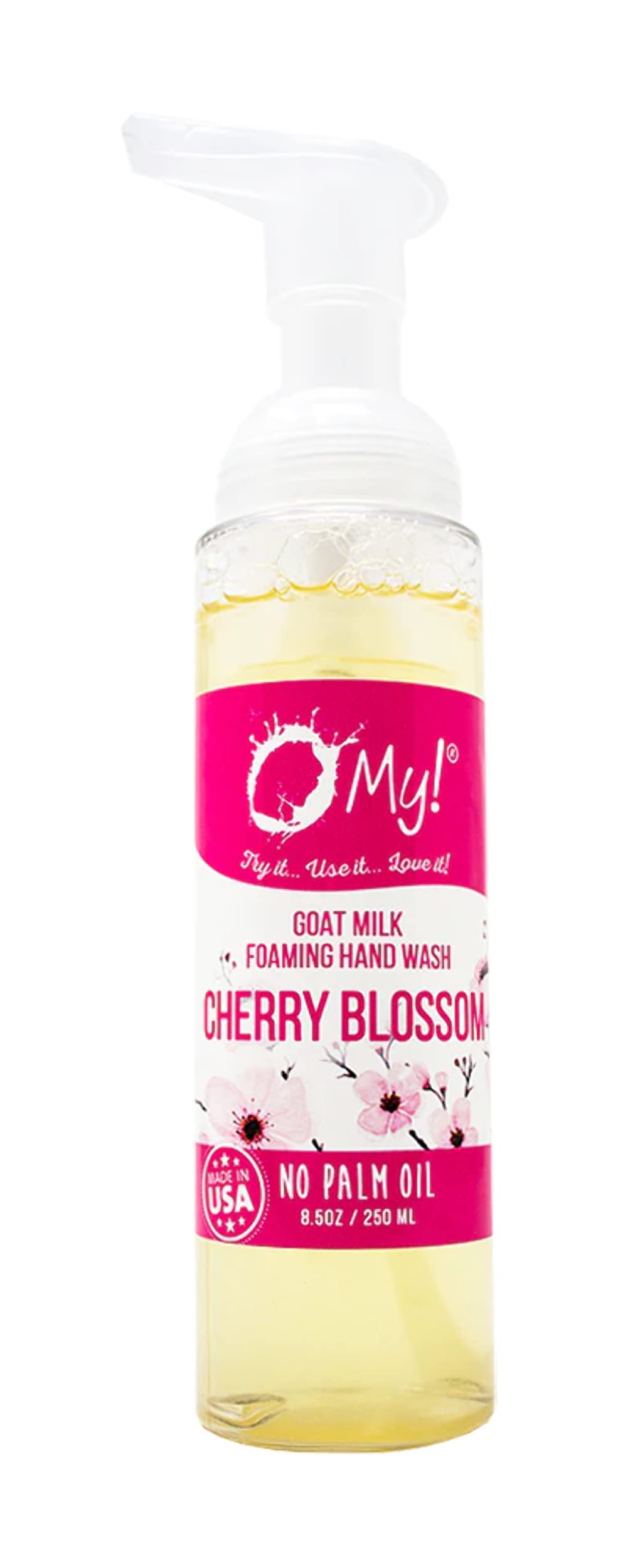 O My! Goat Milk Foaming Hand Wash | Rich, Creamy Foam | Made with Farm-Fresh Goat Milk | Free of Parabens & More | Handcrafted in USA