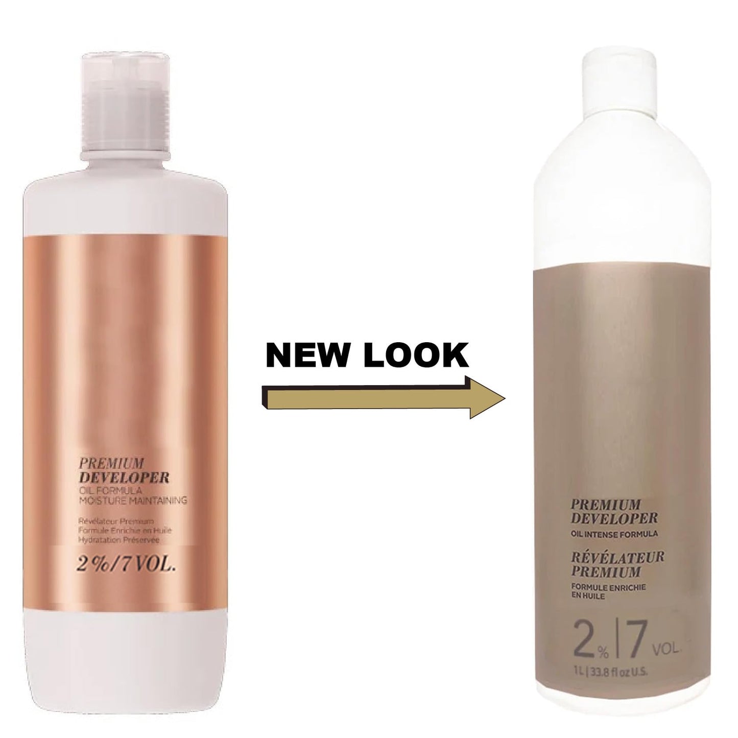 Blonde Me Premium Developer 2% / 7 Volume 33.8 Fl Oz with Dual Purpose Comb - Low Volume Cream Developer for Gentle Toning and Blonde Hair Color