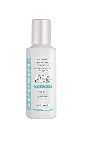 Pharmagel Hydra Cleanse Water Rinseable Facial Cleanser for All Skin Types | Natural Face Wash | Hydrating, Age Defying, and Revitalizing Face