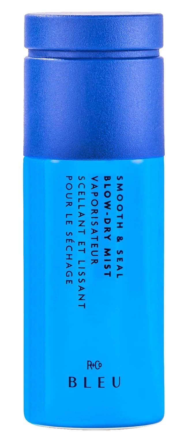 R+Co BLEU Smooth & Seal Blow Dry Mist - Strengthens, Repairs, Nourishes, Protects from Thermal Damage, Seals Cuticle for Sleek, Humidity-Resistant