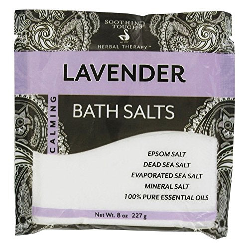Soothing Touch Bath Salts Pouch, Lavender, 8 Ounce Beauty and Personal Care Soothing Touch